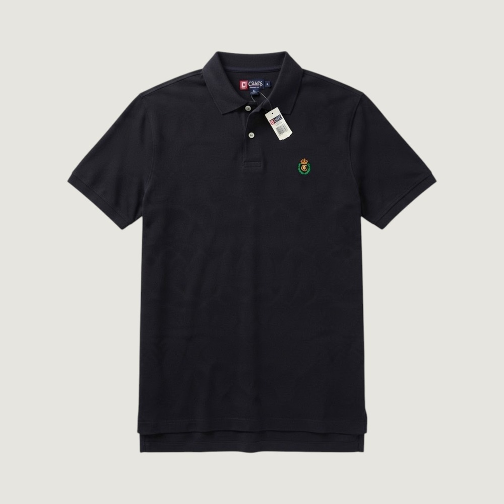 Vintage 90s Chaps Ralph Lauren Black Crest Polo Shirt Large Tall New With Tags